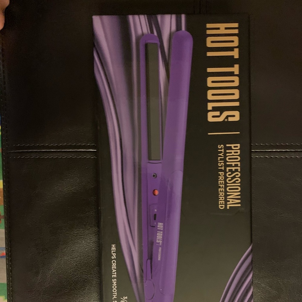 3/8 salon flat iron ceramic tourmaline